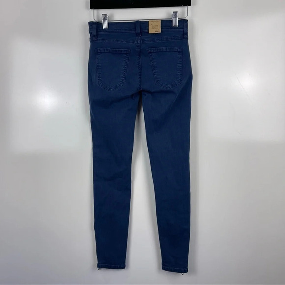 NEW Current/Elliott The Soho Zip Stiletto Cropped Skinny Jeans Low Rise Size 26 - Picture 2 of 10